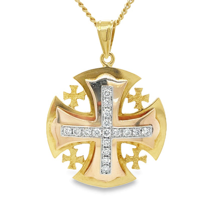 Jerusalem Cross Studs – Hidden Truth Jewelry